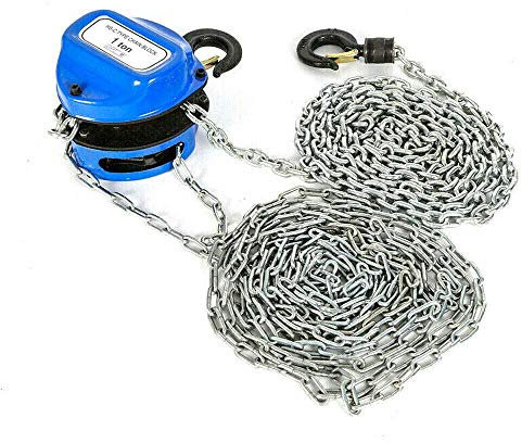 Grue manuelle de 4 m - Palan à chaîne de 1000 kg - 1 t tonne - Palan de levage - Grue - Palan à cliquet