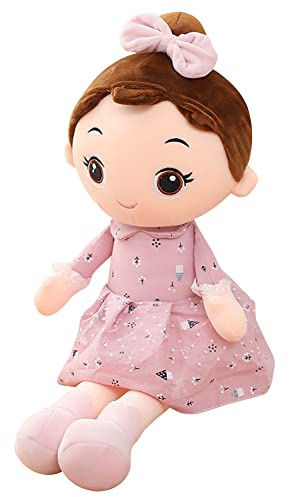 Poupée de Chiffon Fille Bébé Peluche Poupée Tissu 45 cm, Jouet en Peluche Jouet Poupée Adorable 1er Âge Conte de Fées Princesse Poupée Mignonne Plush Toys Cadeau de Naissance Noël Anniversaire Baptême