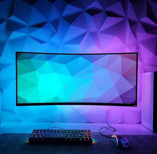 Lot de 6 panneaux muraux 3D en PVC pour salle de jeux, salon, buanderie, cuisine, 30 x 30 cm