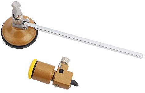 Respicefinem Cortador circular de azulejos cerámicos de vidrio de 40 cm con base de succión de bloqueo Diámetros perfectos 13,5-40 cm Precisión Seguridad garantizada