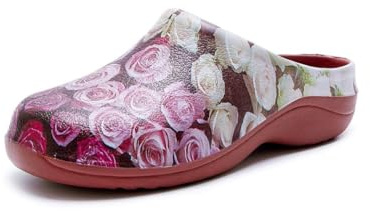 Womens, Comfortable, Easy Slip-On Garden Clogs/Mules| Waterproof, Durable & Lightweight | Easy to Clean, Machine Washable, Versatile, Non Slip Shoes with Removable Insoles UK 5 / EU 38