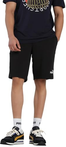 PUMA Ess No. 1 Logo Shorts 10, Pantaloncini Lavorati a Maglia Uomo, PUMA Black, 3XL