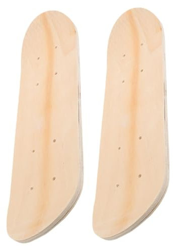 JOINPAYA 2st Skateboard-Deck Für Kinder Holzbrett DIY-Graffiti-Board Leeres Graffiti-Skateboard Skateboard-Decks Skateboarddeck Aus Holz Kleines Skateboard DIY Sport-Skateboard Ahorn Beige