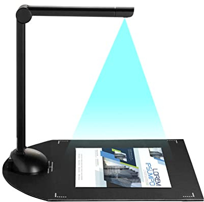 YIWEOG Document Book Camera Scanner 8 Mega-pixel HD High-Definition A3 Scanning Size with USB Port LED Light OCR Function Compatible with Windows for Classroom Office Library Bank Meeting