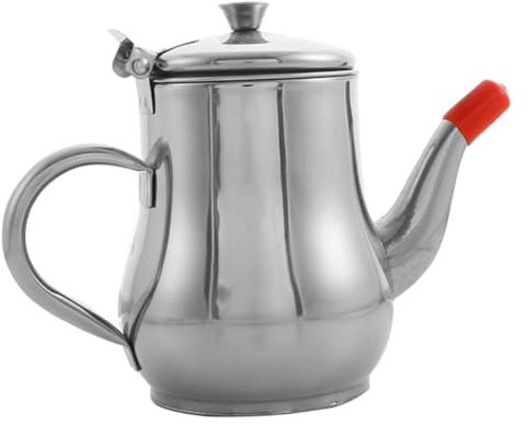 HOLIDYOYO Recipiente Para Aceite De Cocina 550ml De Acero Inoxidable Colador Antifugas Para Uso Doméstico, Adecuado Para Aceite Caliente y Grasa, Utensilio Seguro Para Filtrar y Almacenar Grasa