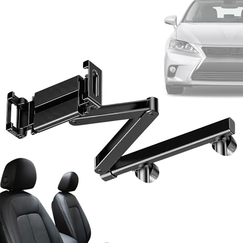 Huayeex Support pour Tablette Voiture | Fixation Véhicule pour Tablette et Téléphone,Support Mobile Rotatif 360° Et Organisateur De Rangement pour Siège Auto
