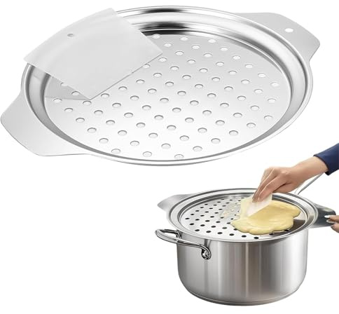 Grattugia per spätzle con raschietto, in acciaio inox, setaccio per spätzle argento, adatta per piatti di pasta