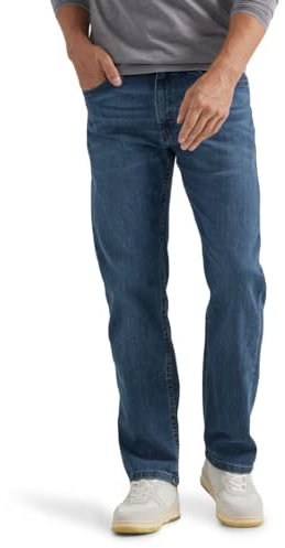 Wrangler Authentics Herren Regular Flex Jeans, Blue Ocean, 34W / 32L