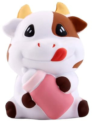 Anboor 3.1 Squishies Vache Kawaii Bouteille De Lait Doux Ralentissant Animal Squishies Stress Relief Kid Squeeze Jouets
