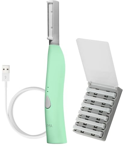 SPA SCIENCES SIMA Sonic Dermaplaning Tool - 2-in-1 Facial Exfoliation & Peach Fuzz Removal - 3 Speeds - Rechargeable