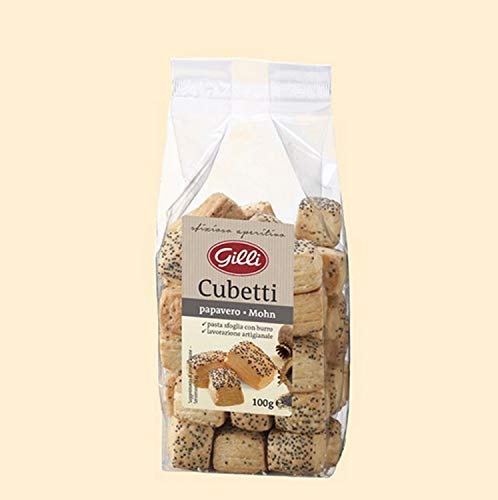 Cubetti con semi di papavero 100 gr. - Gilli