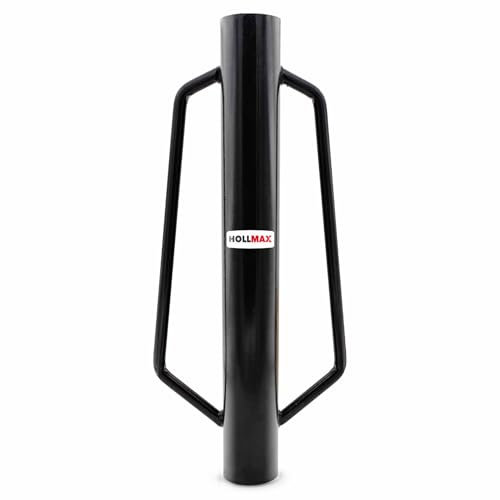 Pfahlramme für Zaunpfähle und Pfosten, versch. Größen und Durchmesser, schwarz (Schwarz, 7,7 cm)
