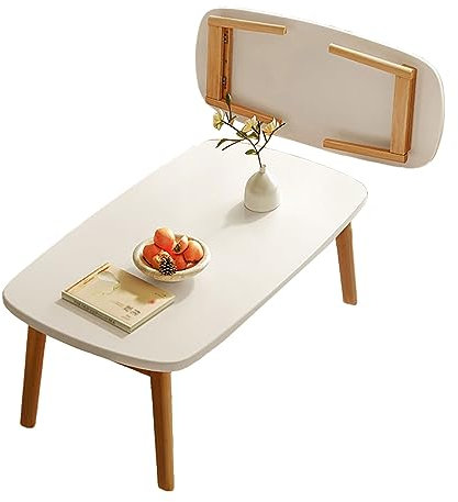 Tavolo portatile pieghevole multifunzione giapponese basso per piccoli spazi Chabudai per camera da letto, soggiorno, balcone, nessun montaggio richiesto, compatto e versatile