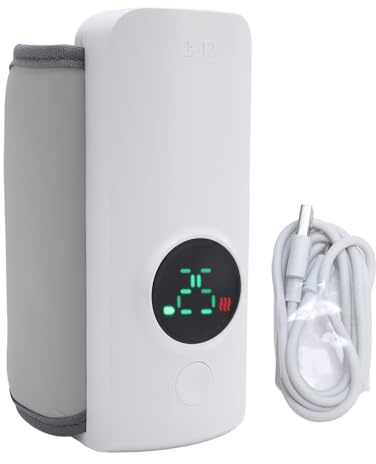 CHEOTIME Portable Baby Bottle Warmer for Travel,Fast-Heating & 6-Speed Temperature Control,Locked in Nutrition,360 Degree Wrap Even Warming,Ensuring Baby Needs