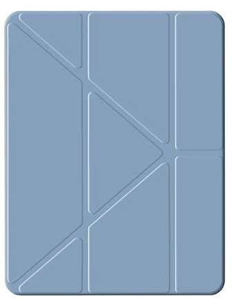 A-BEAUTY Hülle Kompatibel mit Samsung Galaxy Tab S7 FE 2021/S8 Plus 2022/S7 Plus 2020 12,4 Zoll, Stoßfeste Klar Cover, 6-in-1 Y-Förmige Trifold Ständer, Auto Schlafen/Wachen, Lavendel