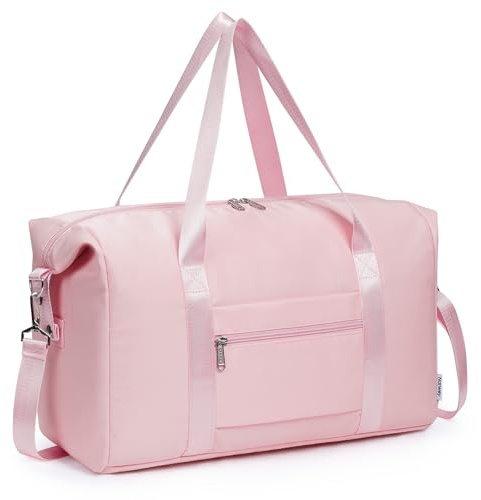 Narwey Ryanair handbagage 40x20x25 & litet handbagage väska flygplan reseväska dam weekendväska klinikväska förlossning sportväska dam, ROSA, 40 x 25 x 19 cm