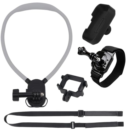 Nackmonteringssats/handledsrem monteringssats för DJI Osmo Pocket 4P, flexibel snabbfrigörande kamera nackhållare, handsfree POV vlogging för ficka 4P kameratillbehör, 5 set