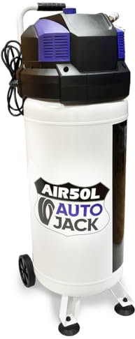 Autojack 50 Litre Air Compressor Oil Free Vertical Portable Tank 2HP 1500W 230V Single Pump Direct Drive