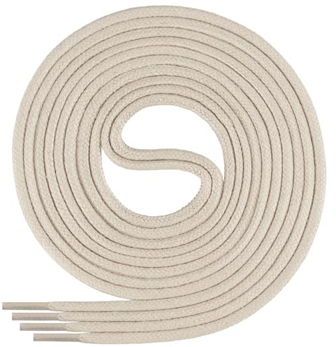 Di Ficchiano Premium skosnören vaxade, runda snören för läderaffärsskor, diameter 2–3 mm, längd 45–120 cm, rivbeständig