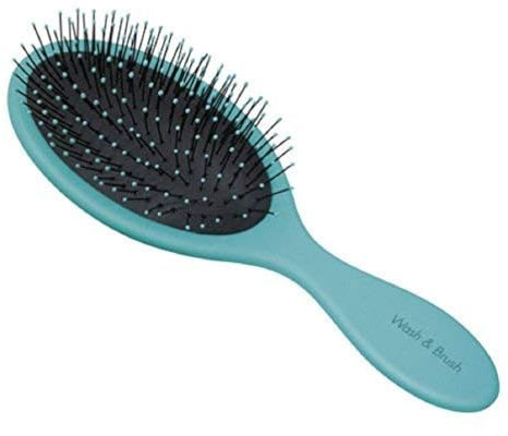 Clauss BC-10039-1A Brosse à Cheveux Wash/Brush avec Poignée Soft Touch Vert/Noir