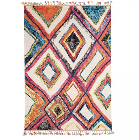 Jadorel Berber-Teppich, 120 x 170 cm, Ourika, MK 01, mehrfarbig, Öko-Tex®, exklusiv für Wohnzimmer