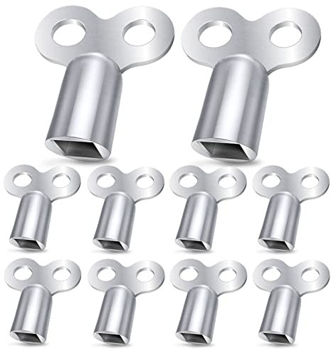 GothicBride 10 x Chiave Sfiato Termosifone,Chiave di Sfiato per Termosifoni,Sfiato da 5 mm,Ridurre il Rumore e Mmigliorare l'efficienza del Riscaldamento