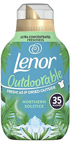 Lenor Outdoorable Fabric Conditioner 35 Washes, 490Ml, Northern Solstice - Ultra Concentrated Freshness - 100 Percent Recycled Bottle