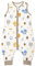Baby Circle® Babyschlafsack, Schlafsack mit Füßen 2.5 TOG, 100% Bio-Baumwolle, Ganzjahresschlafsack Baby Farbe weiß mit Tieren, Schlafsack Winter und Sommer (Eule | EICHHÖRNCHEN, 80 cm)