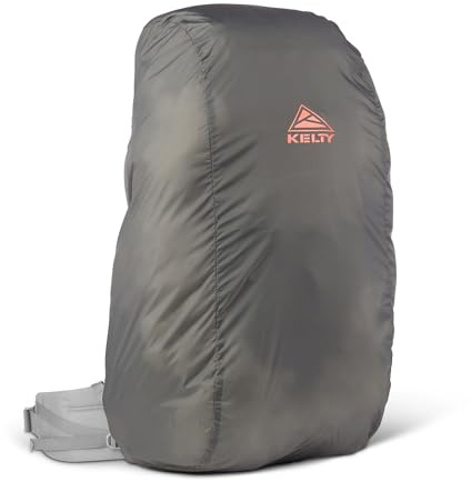 Kelty Backpack Rain Cover, Water Proof Cover for Hiking and Backpacking Packs 30 to 105 Liters, Elastic Cinch, Integrated Stuff Pocket, 2024 Update (Large (55-75L))