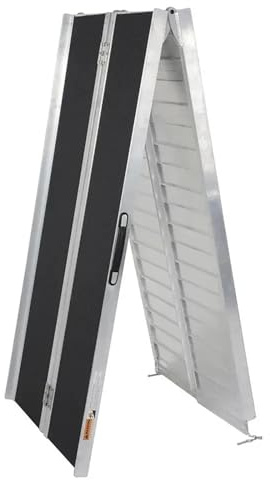 YXINAER Wheelchair Ramp Foldable 3ft/6ft/10ft Aluminum Multi-Folding Wheelchair Scooter Mobility Ramp Portable(10ft 120x28.3x2in)