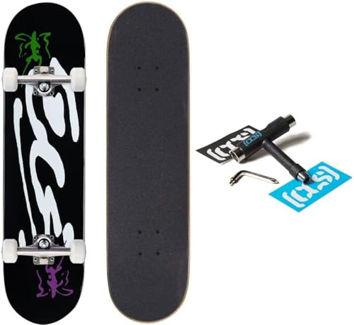 [CCS] Ink Blot Logo Skateboard Complete - Black - 8.00