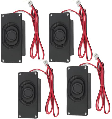 GERUI 4 Stück Lautsprecher 3 Watt 8 Ohm Lautsprecher 3 W 8 Ohm JST-PH2.0 Schnittstelle für Arduino Motherboard elektronische DIY Projekte und LCD TV Monitore