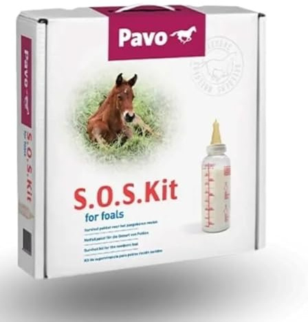 Genérico Kit de Emergencia para Potros Recién Nacidos Pavo SOS Kit - Calostro, Leche y Jeringa para Situacion