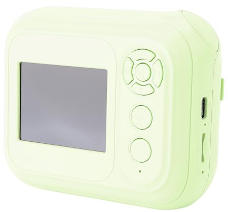 Instant Print Kamera, 48MP 1080P Kids Kamera med MP3 Spelfunktioner, Selfie Digitala Kameror, 6X Zoom Omedelbar Kameror med Utskrift Papper, Gåvor för Flickor Pojkar (GREEN)