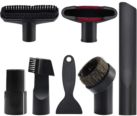 Vonsera 7 Piezas Accesorios para Aspiradora, Accesorios Aspiradora Universal de 32-35 mm compatible con Kärcher, Miele, Bosch, Siemens y Más, Ideal para Pelos de Mascotas y Coches
