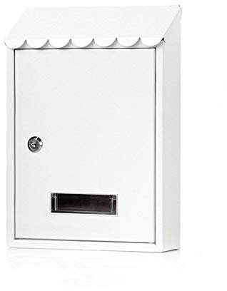 NSTVVEE Cassetta Postale Vintage con Serratura, da Appendere alla Parete, con Serratura, per Posta, con Chiavi, per giornali