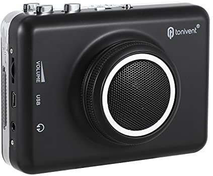 DIYEAH Lecteur de Cassette USB Portable avec Haut Parleur Intégré Convertisseur Cassette Audio Pratique et Professionnel pour Écoute et de Musique