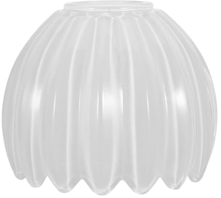 KOMBIUDA Glass Lampshade Replacement: E27 Tulip Lamp Shades - Small Flower Sconce Shade - Mini Lily Lampshades Replacement for Floor Table Chandelier