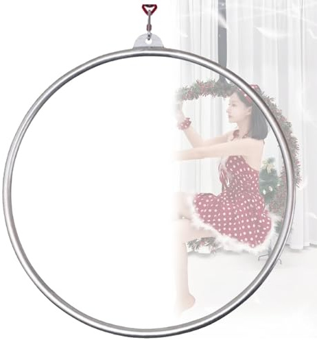 Aro aéreo de Lyra, anillo trapecio de acero inoxidable para entrenamiento de yoga y danza aérea, equipo de circo, 90 cm