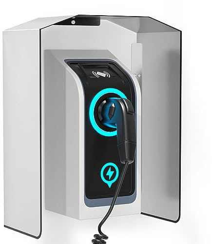 Artudatech Wallbox Wetterschutz, Steckdose Regenschutz Wallbox Weather Protection für EV Charging Holder Protective Roof Wall Mount Mailbox Cover