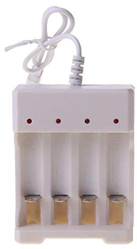 FUXIU Chargeur Batterie À 4 Ports pour Piles AA avec Prise USB 220V 50Hz Adaptateur Universel pour Outils Électriques Accessoires Station