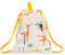 Miniland - Mochila Saco Infantil, Mochila Impermeable para Niños, Resistente, Cómoda y Divertida. Vuelta al cole o guardería (Jungle)
