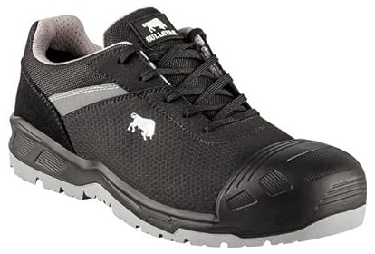Bullstar Säkerhetssko POWERX S3 (färg svart, storlek 44, unisex, med stål-tåskydd, ventilerande, halkskydd, arbetsskor, skyddsskor) 2924-0-100-44