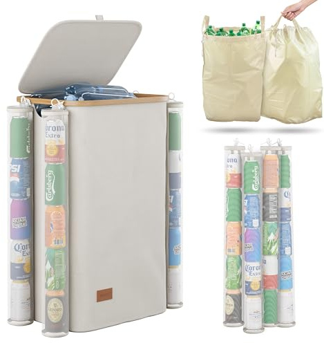 AERST Pfandflaschen Sammelbehälter 100L, 4 Dosensammler & 2 Tragetaschen