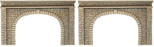 NOCH - 58062 - Modélisme Ferroviaire - Bâtiment - Entrée De Tunnel - Double Voie (Lot de 2)