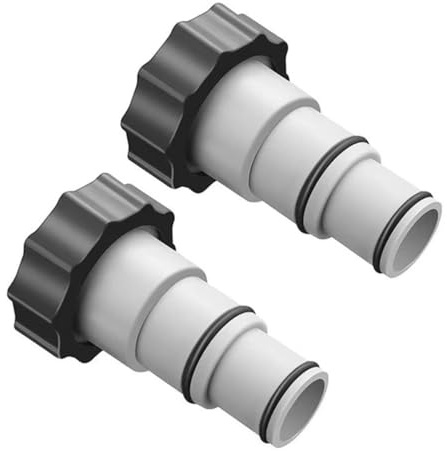 KRHUQT Adaptateur de Tuyau de Piscine A, 2Pcs Raccord de Tuyau de Piscine fileté pour 1.5 to 1.25, Adaptateur Tuyau Pompe Remplacement Type A