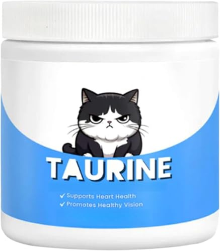 Taurin för katter, för hjärta, syn, immunhälsa, ökad energi och vitalitet