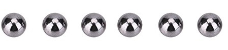 Outbit Munizioni Fionda - Sfera d'Acciaio 600Pcs 4.5mm Sfera d'Acciaio da Caccia Catapulta con Fionda per Cuscinetti Munizioni Gioco per Adulti
