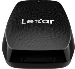 Lexar Professioneller CFexpress Typ B USB 3.2 Gen 2x2 Lesegerät, bis zu 1700 MB/s Lesen, entworfen für CFExpress Typ B Karten (LRW550U-RNBNU)