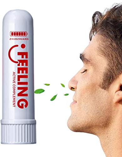 Rianpesn inhalador energía,Inhaladores nasales contra el mareo por Movimiento | Inhalador Nasal energía 1,8 ml para Dolores Cabeza y Alivio la tensión, aromaterapia portátil